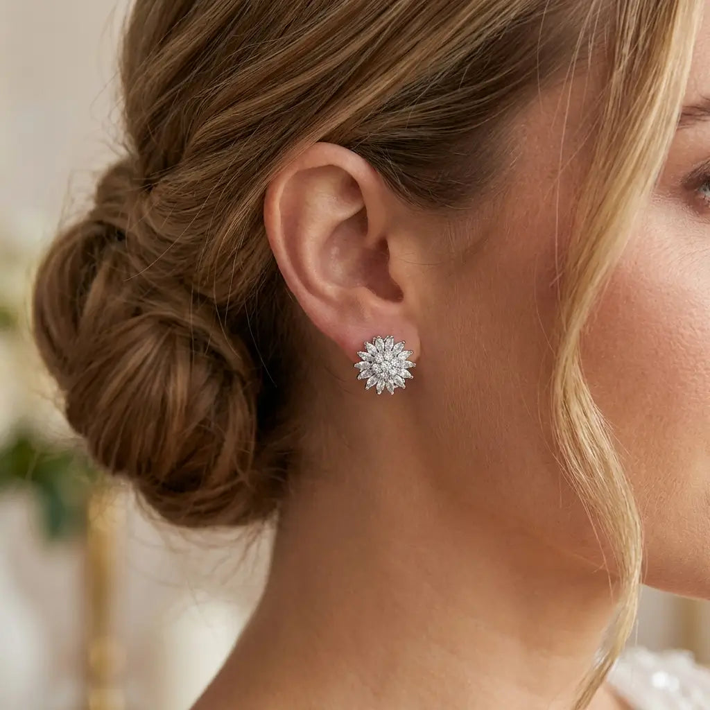 Boucles d'oreilles anti-stress argentées - BOAS002