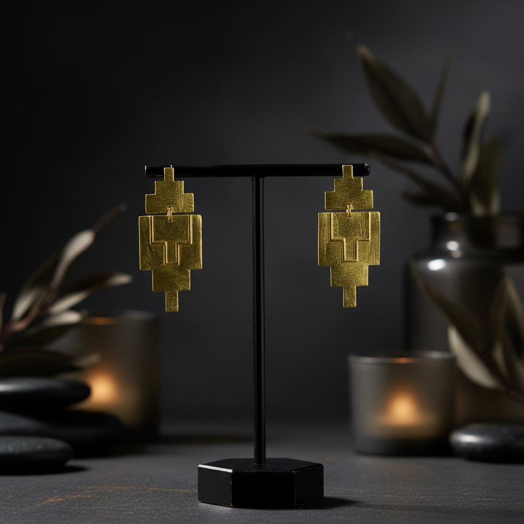 KAVANAGH gold-plated earrings - A design with character