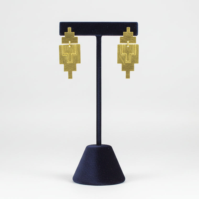 KAVANAGH gold-plated earrings - A design with character